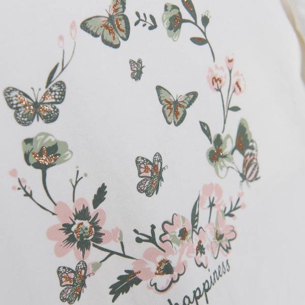 Bilde av Creamie Topp Langermet flowers - Cloud
